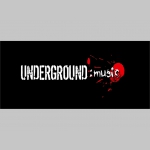 Underground Music  mikina s kapucou stiahnutelnou šnúrkami a klokankovým vreckom vpredu